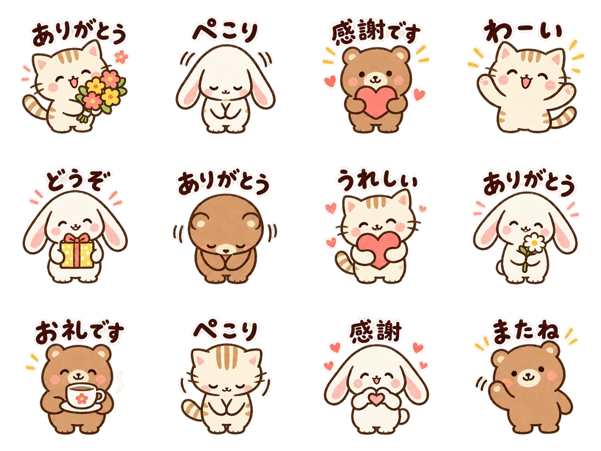 ありがとう・ぺこり